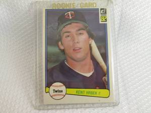1982 Donruss Kent Hrbek Rookie Card...