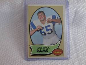 1970 Topps Tom Mack Rookie Card...