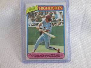 1980 Topps Pete Rose Highlight Card...