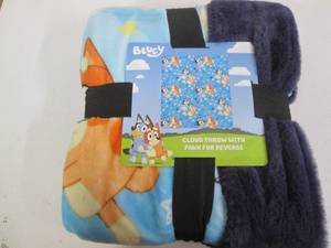 Bluey plush throw...