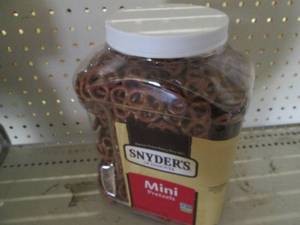 1 Pound of pretzels...