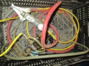 Air powered shear with pressure gau...