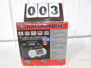 Iron Horse Quiet Series Oil Free 1.6 Gallon Air Compressor