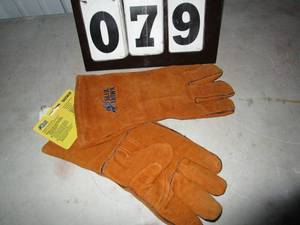 Blue Hawk Premium Leather Welding Gloves - one size fits most