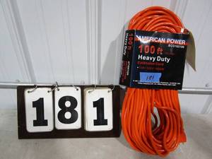 American Power 100 ft Heavy Duty Extension Cord