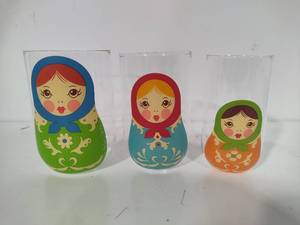 Babushka Drinking Glasses - Nesting Set