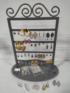 Earring Holder & Asst Pierced Earrings