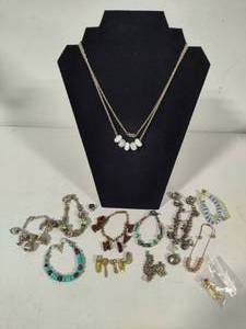 Assortment of Charm & Various Bracelets