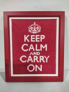 Keep Calm and Carry On Framed Art