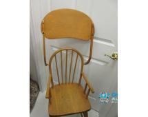 Vintage high chair, solid wood...