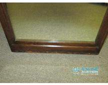 3 panel vintage hinged tri - fold mirror with...