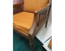Vintage chair with padded seat and back...