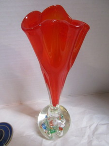 MCM Millefiori Base Vase, Flute