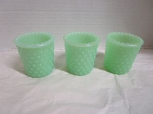Jadeite Hobnail Glasses