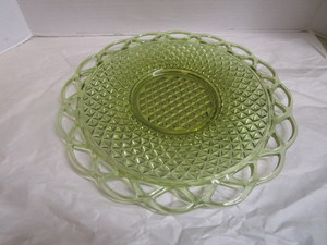 Imperial Glass Footed Plate