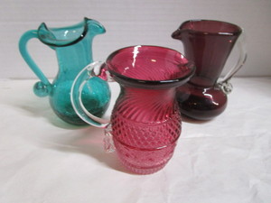 Blown Glass Pitcher Group
