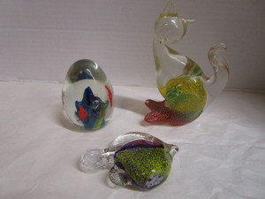Paperweights Cat, Fish