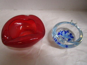 Ashtrays Murano, Reddish Orange