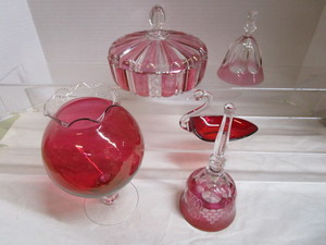CranberryClear Candy, Bell, Pedestal