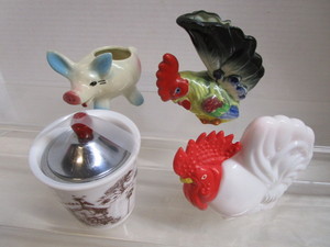 Ceramic Rooster, Avon Bottle