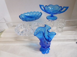 Blue Vintage Glass, Fenton, Orrefors