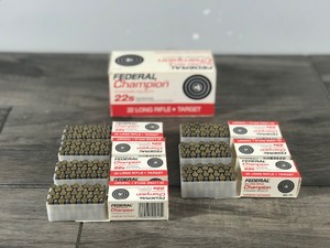 350 Rounds of 22 Long Rifle Federal Champion Shells