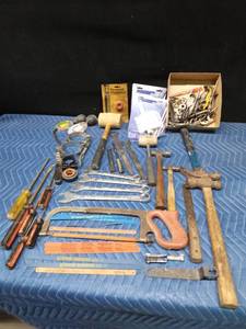 Box of tools and hardware