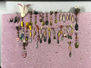 Large Lot of Fishing Lures - Mepps - Mother of Pearl and More