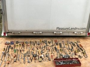 Large Lot of Tools - Large Sockets - Tape Measures - Allen Wrenches - Wrenches - Screwdrivers and More