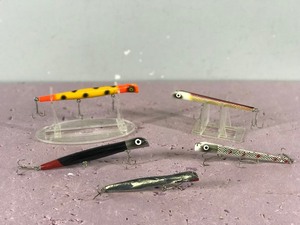 5 - Wooden Collectible Fishing Pencil Lures