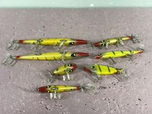 Lot of 7 Smithwick Fishing Lures - Most of them are Wooden