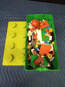 Lego box full of Legos