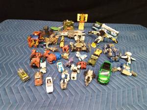 Tote of Transformers and a few parts
