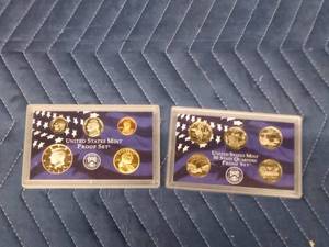 2) 2003 US mint proof sets