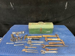 Lot of Tools with Metal S-K Toolbox
