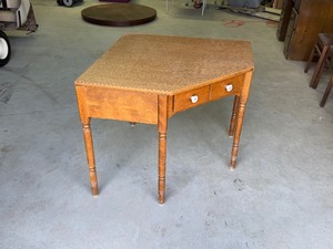 Corner Table with Drawer