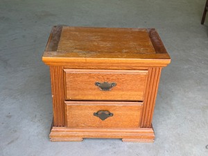2 Drawer Wood Night Stand