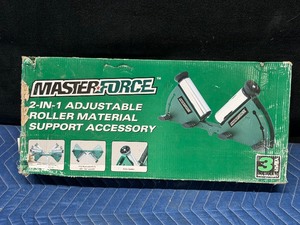 Master Force 2 in 1 Adjustable Roller Material Support Accessory - Never Been Used