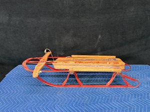Vintage Champion F-38 metalwood snow sled