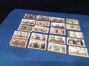 20 Antique stereoview cards (1891-1899)