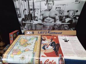 3 Posters and a wall mural