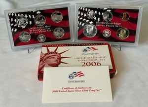 2006 Silver Proof Set 10 coins - original package with COA