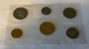 1992 Royal Canadian Uncirculated Proof-Like 6 Coin Set Cello Wrap Only