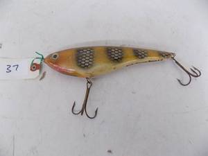 Vintage 8 Amma Bama Collector Musky Lure 1998  Bill Looney  HandCrafted Wooden Glide Bait