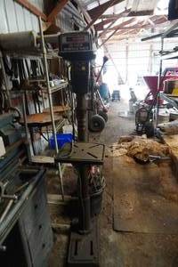 Sears Craftsman 15 12 Speed Heavy Duty Drill Press on Pedestal Stand