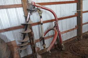 3 Point Mount Post Hole Digger Auger With 2 Bits
