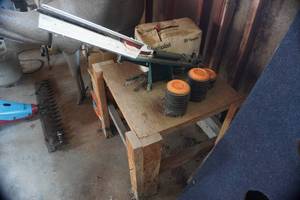 Trius Trap Brand Clay Target Thrower Mounted On Home Made Stand