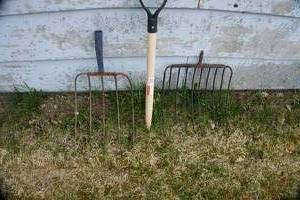 Pitch Fork & Sileage Fork Heads With New Handle