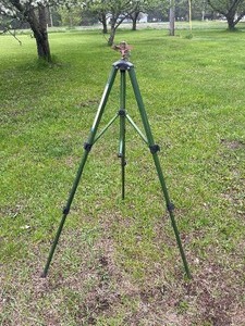 Orbit Elevated Tri Pod Sprinkler Stand With Attached Sprinkler Head