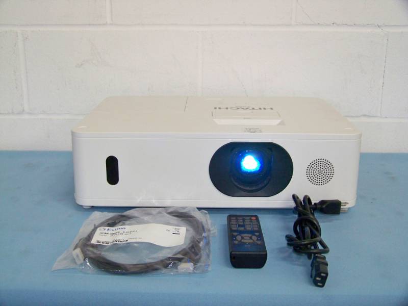 Hitachi MC-WU5505 WUXGA 5000 Lumen Home Theater HD Projector  Video Projection System with Remote Control and HDMI Cable